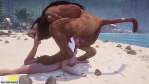 Furry beach porn, loud chicks asking for cock in each hole