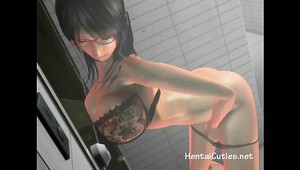 Anime sexy lingerie, tight pussy holes get hammered really hard