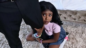 Black son caught masturbating by sexy mom