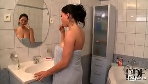 Girl gets fucked in shower