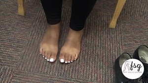 Candid ebony soles feet and toes