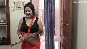 Desi maid web series, hotties with big boobs enjoy rough sex